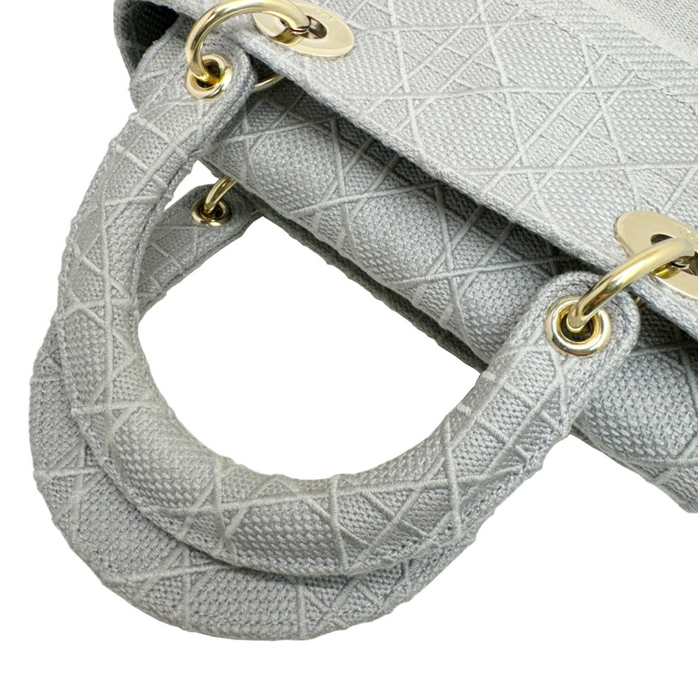 Christian Dior LADY D-LITE Medium Bag Cannage Embroidery Gray M0565OREY_M950 ... - Picture 11 of 16